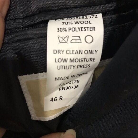 Michael Kors Mens Sport Coat Blazer Suit Jacket Dark Blue or black 46R - Picture 6 of 6